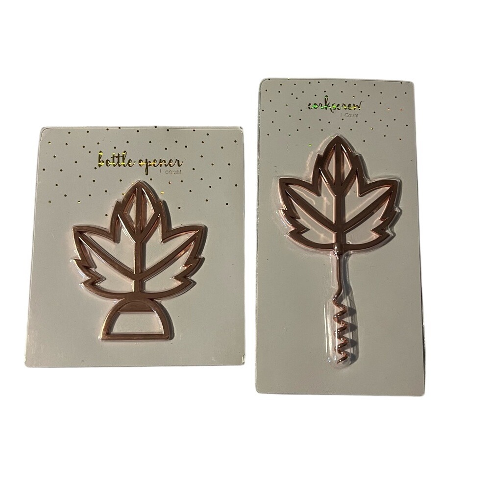 NWT Target Dollar Spot 2017 Cooper‎ Maple Leaf Corkscrew Bottle Opener Fall